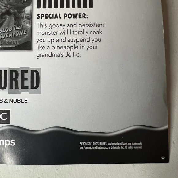 Vintage Goosebumps Night of the Living Dummy Scholastic Poster - Picture 11 of 11